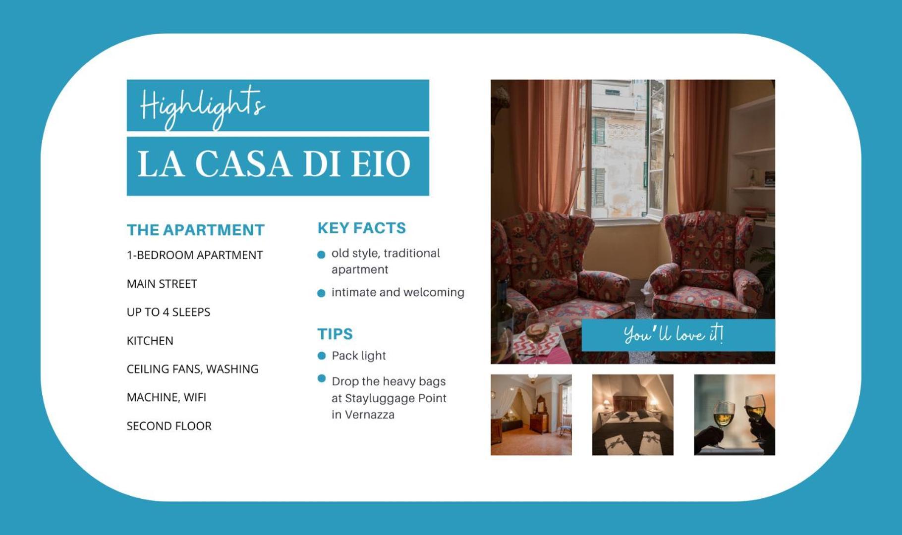 דירות ורנאצה La Casa Di Eio מראה חיצוני תמונה